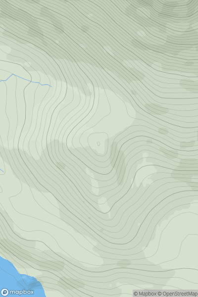 Thumbnail image for Meall Riabhach [Loch Maree to Loch Broom] showing contour plot for surrounding peak
